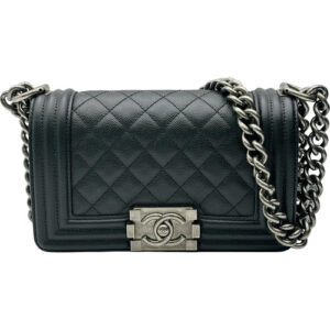 CHANEL Boy Bag 20 Black Shoulder Bag #OKB4764