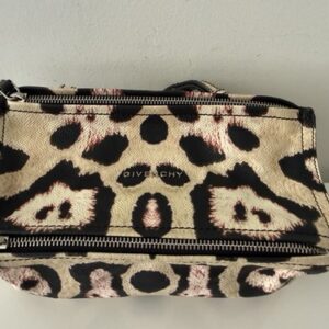 GIVENCHY Mini Pandora Leather Small Crossbody Handbag Bag, Animal Print