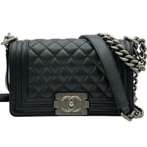 CHANEL Boy Bag 20 Black Shoulder Bag #OKB4772