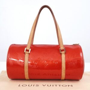 LOUIS VUITTON Monogram Vernis Bedford M91328 Hand Bag Red VI0064 Auth #58773A