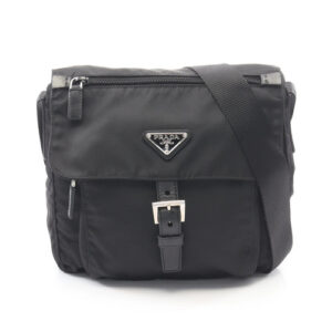 Prada VELA SPORT Shoulder Bag Black Leather #RCB14767