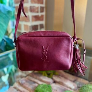 SAINT LAURENT Red Camera Bag