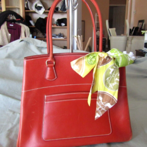 Hermes La Tote Box Calf Leather Bag Rouge Ash