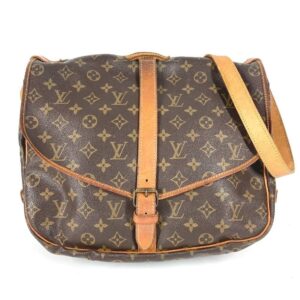 LOUIS VUITTON Saumur 35 Shoulder Bag Monogram Leather BN M42254 from Japan