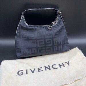 Givenchy Handbag 4G Logo Black Leather Ladies Bag Vintage Excellent Condition