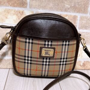 Burberry Shoulder Bag Check Pattern Coated Canvas Beige From Japan (#2) (#3)
