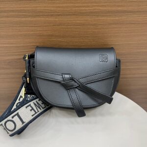 Loewe Gate Mini Black Cowhide Leather Crossbody Shoulder Bag Duty Paid