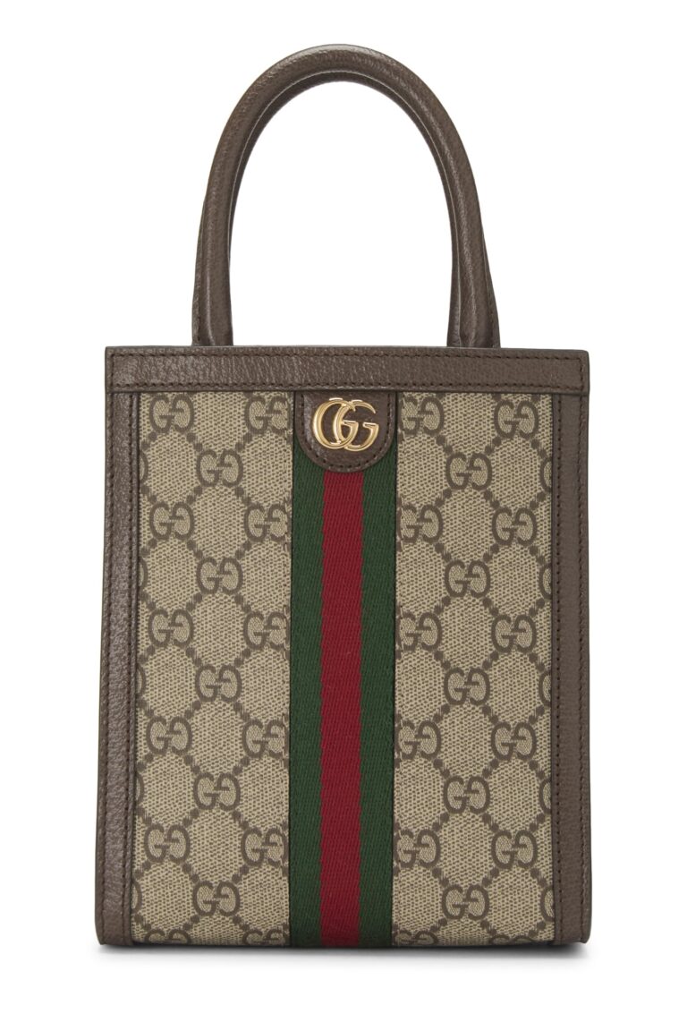 Review: GUCCI Ophidia GG Supreme mini Handbag canvas leather Beige……
