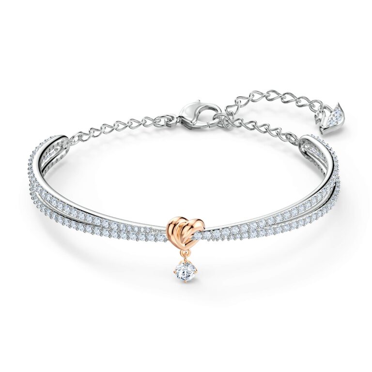 Review: SWAROVSKI Women’s Lifelong Bow Rose-Gold Finish Bangle Bracelet, Necklace……